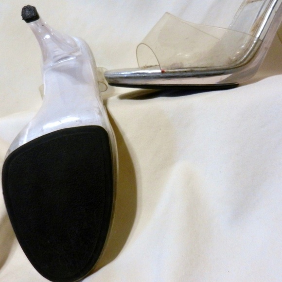 Wild Clear High High Heel Shoes 7 1/2 7.5 - Picture 3 of 3